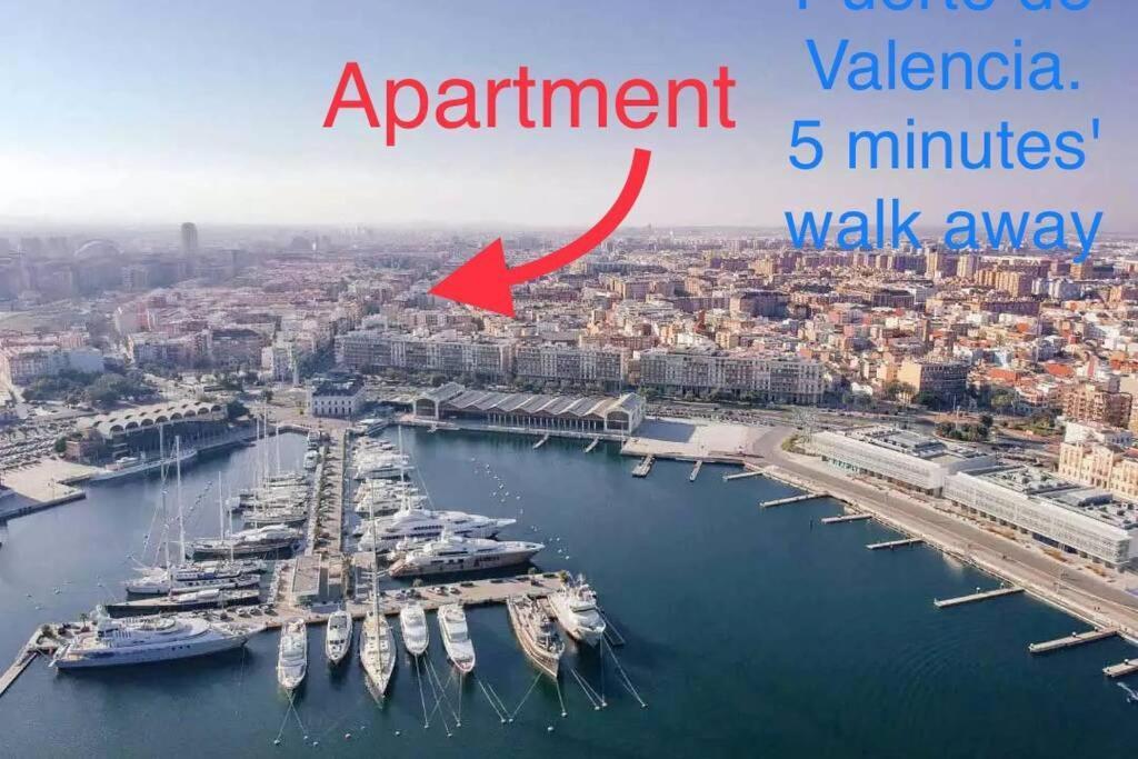 Valencia / Playa Cabanyal, Puerto, Cuidad Artes Apartman Kültér fotó
