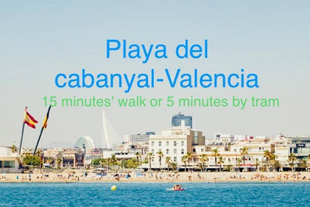 Valencia / Playa Cabanyal, Puerto, Cuidad Artes Apartman Kültér fotó